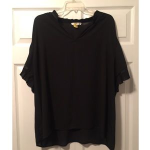 Stitch fix Q&A Black pleated shirt